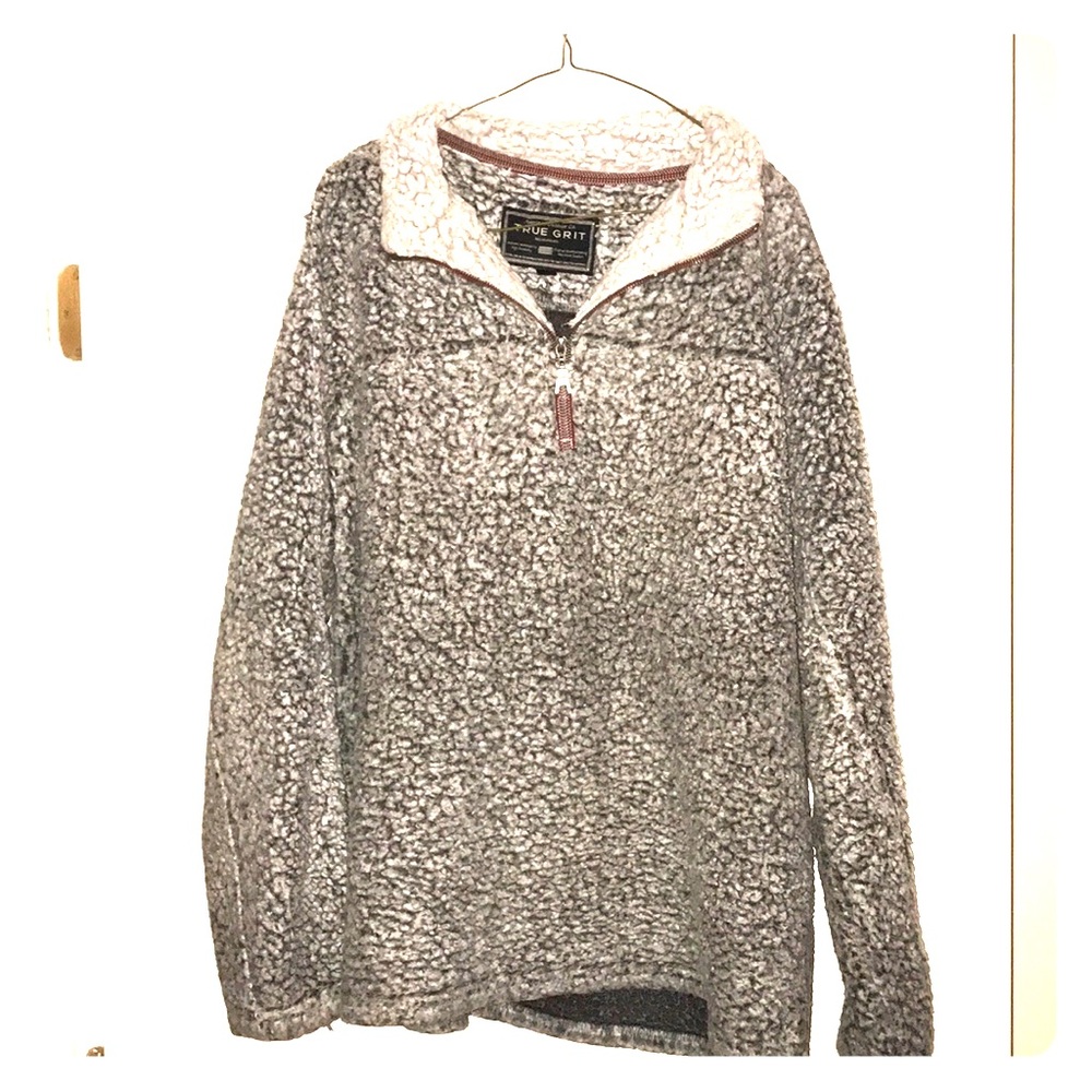 True grit grey pullover